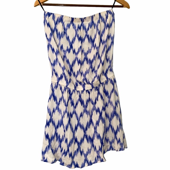 Romper White and Blue Ikatt small - Picture 3 of 8